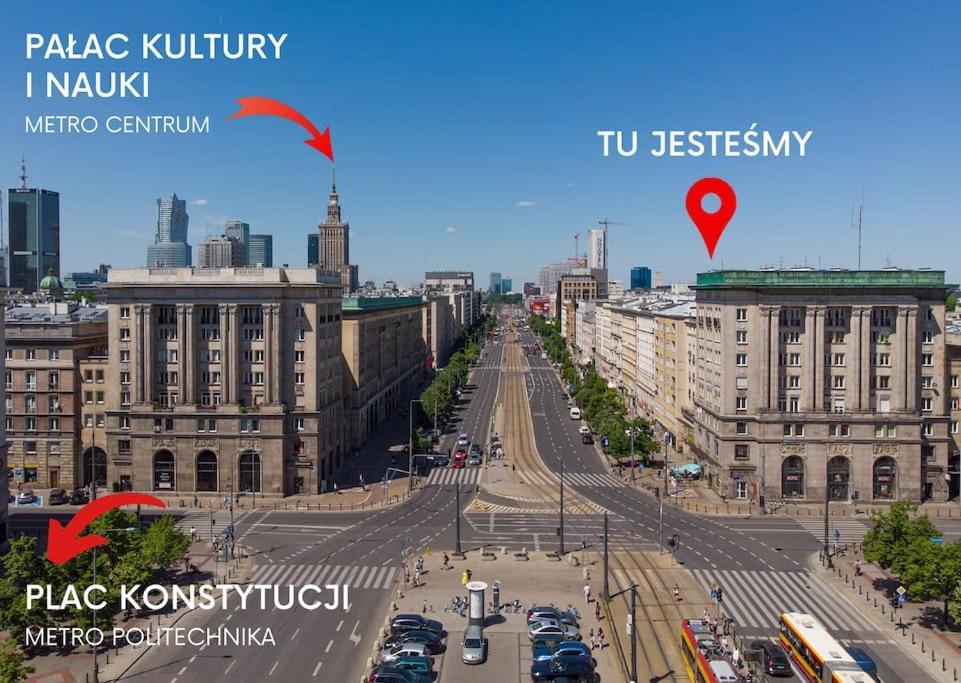 Apartmán Lux Apartament W Centrum, Plac Konstytucji, Klimatyzacja, Widokowy Varšava Exteriér fotografie